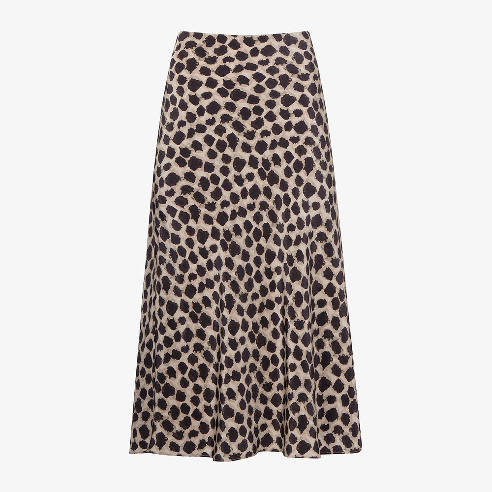 Packshot image of the orchard skirt in sahara print