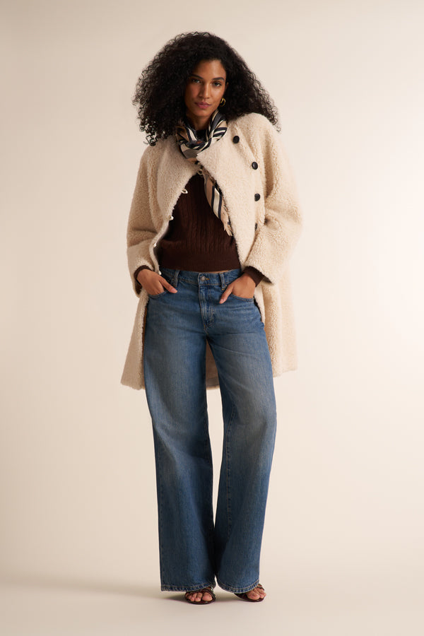 Frisson Fur Shelly Jacket - Shearling :: Ivory