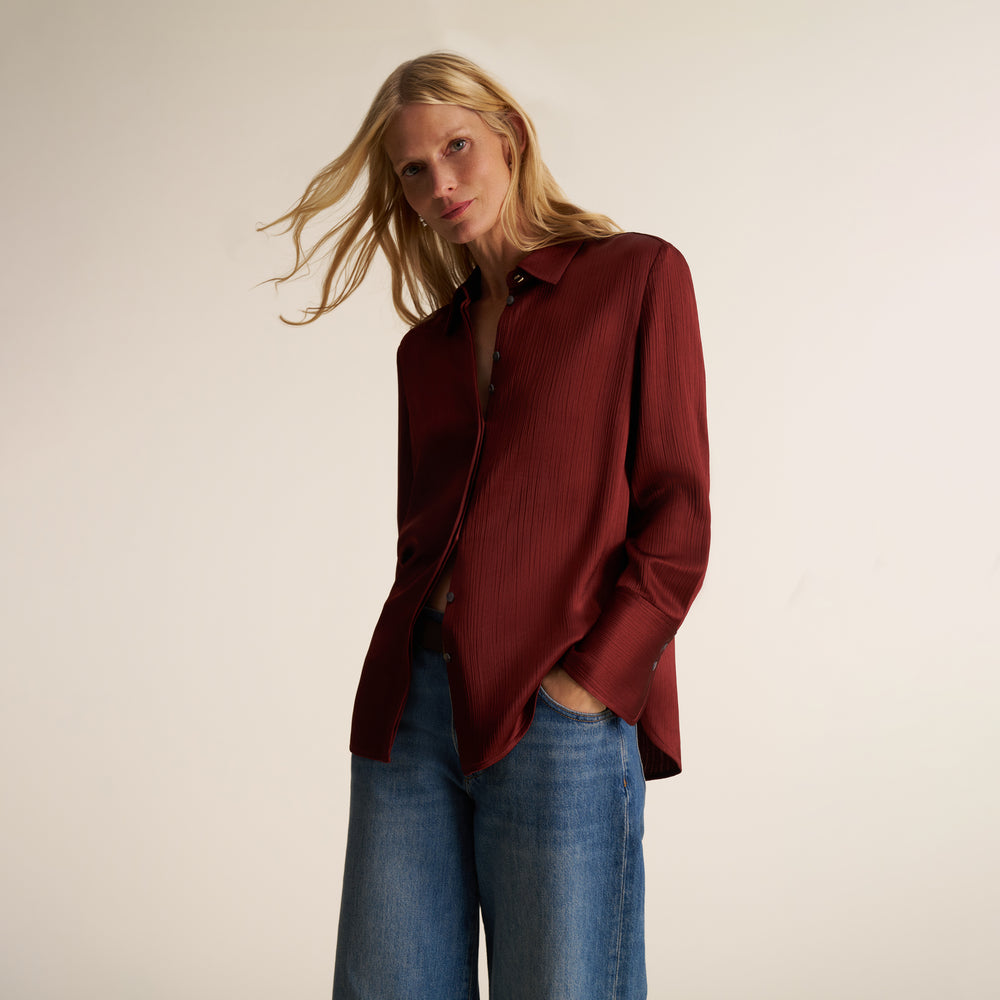 Tatum Button-Down Shirt, Redwood, image 1 of 15