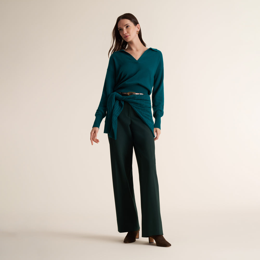 Tinsley Wide-Leg Trouser, Dark Forest, image 11 of 16