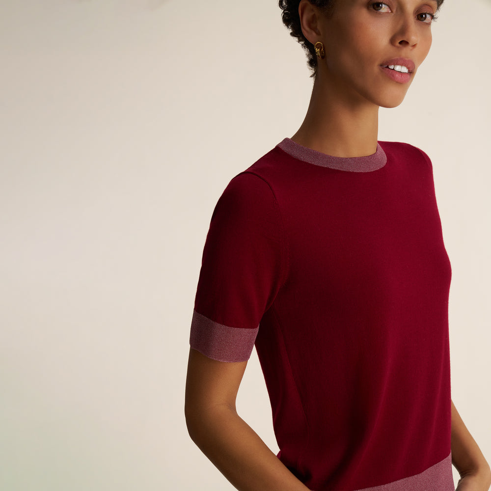 Becca Tee, Deep Berry, image 3 of 6
