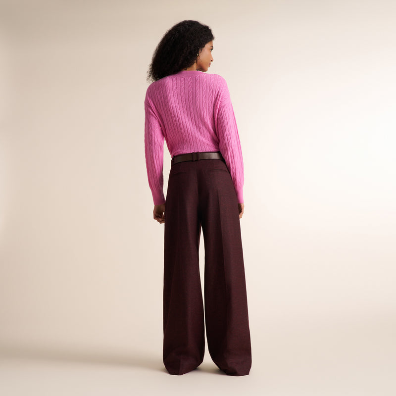 Giselle Something's Gotta Give Cable Sweater