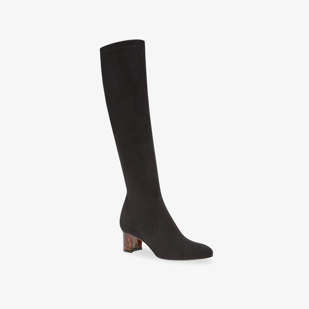 image of the alexandra boot in black suede