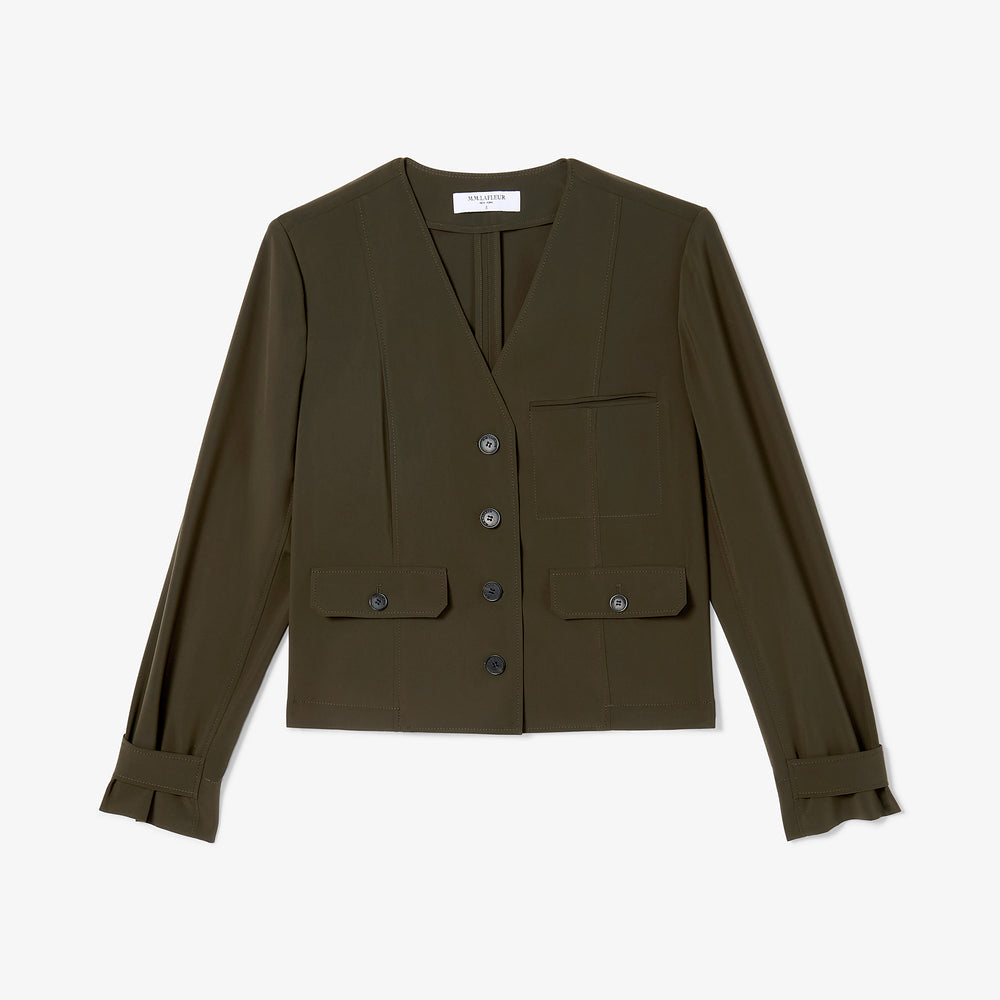 Packshot image of the Ayla Jacket in Olive