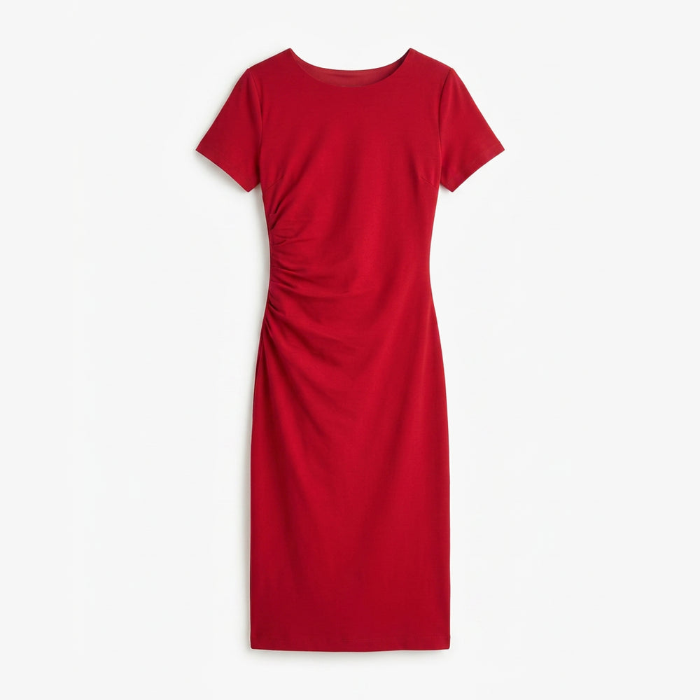 Red dress on a white background
