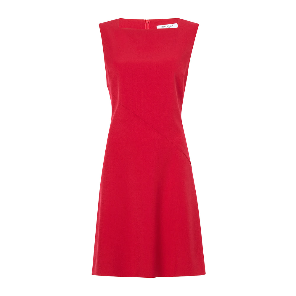 packshot image of the pauline dress in rhubarb