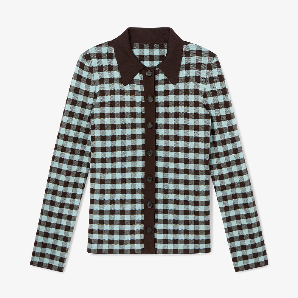 Still image of the Lacie Top in Picnic Check