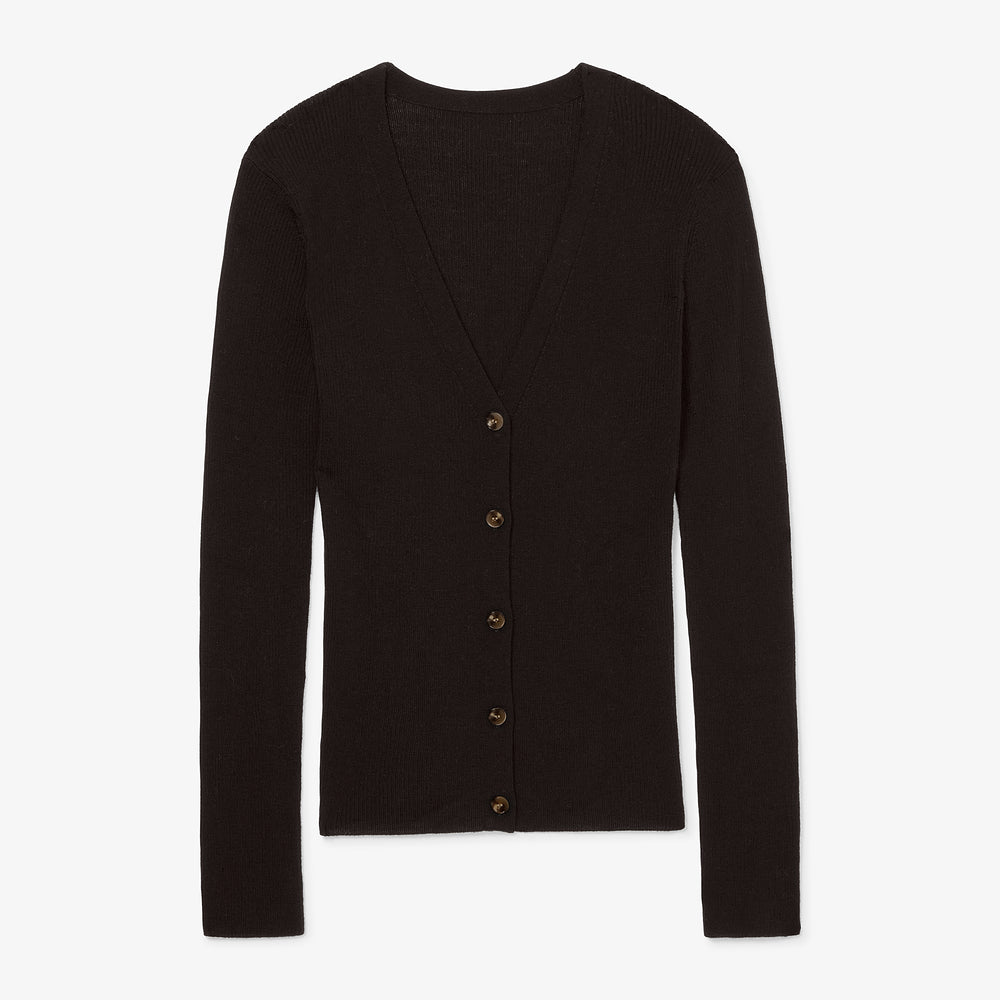 packshot image of the watson cardigan in black