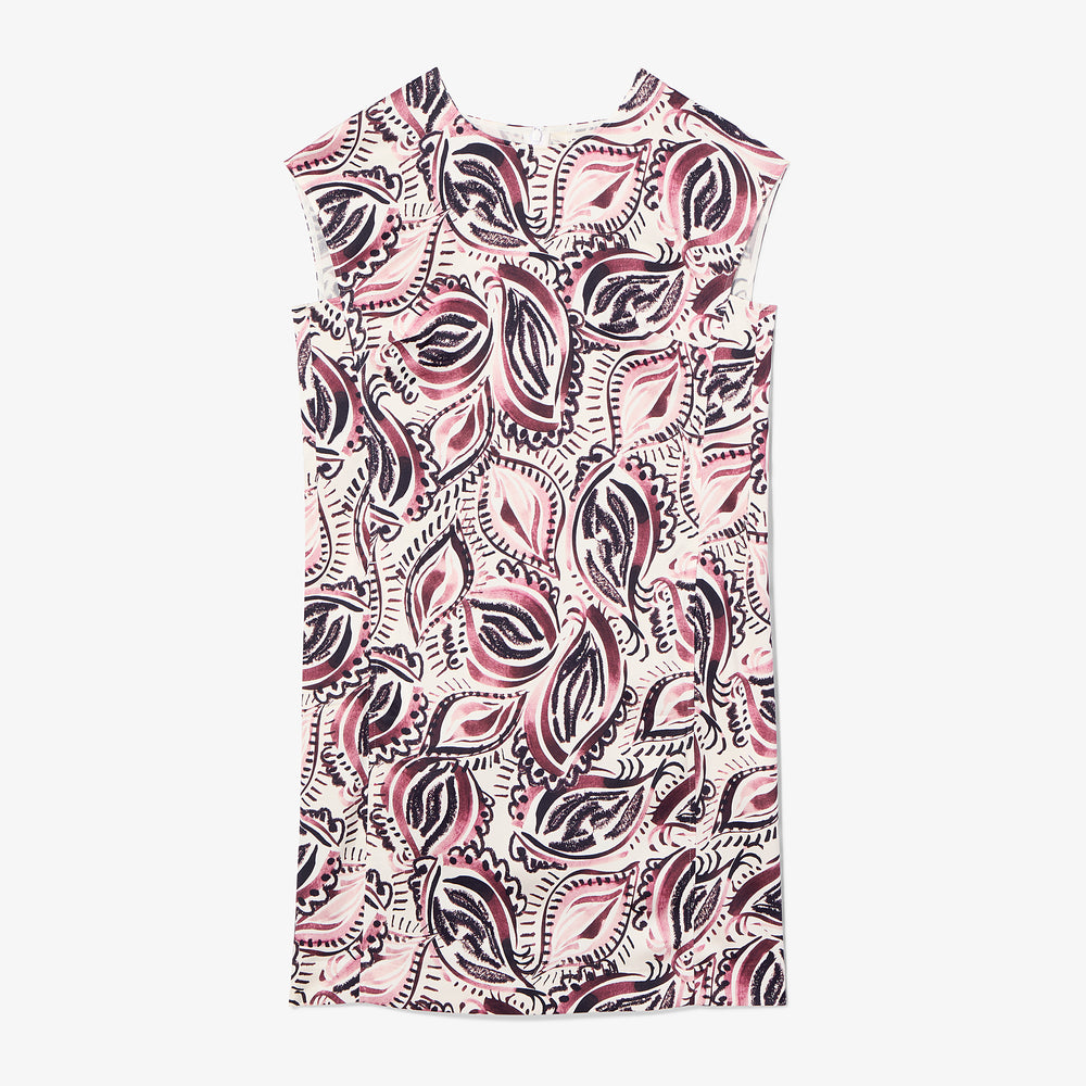 Maaza Effortless Dress - Printed Everyday Satin :: Brushstroke Paisley