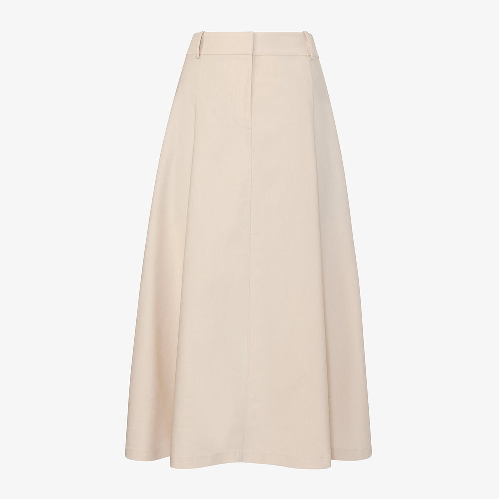 packshot image of the olia skirt in natural