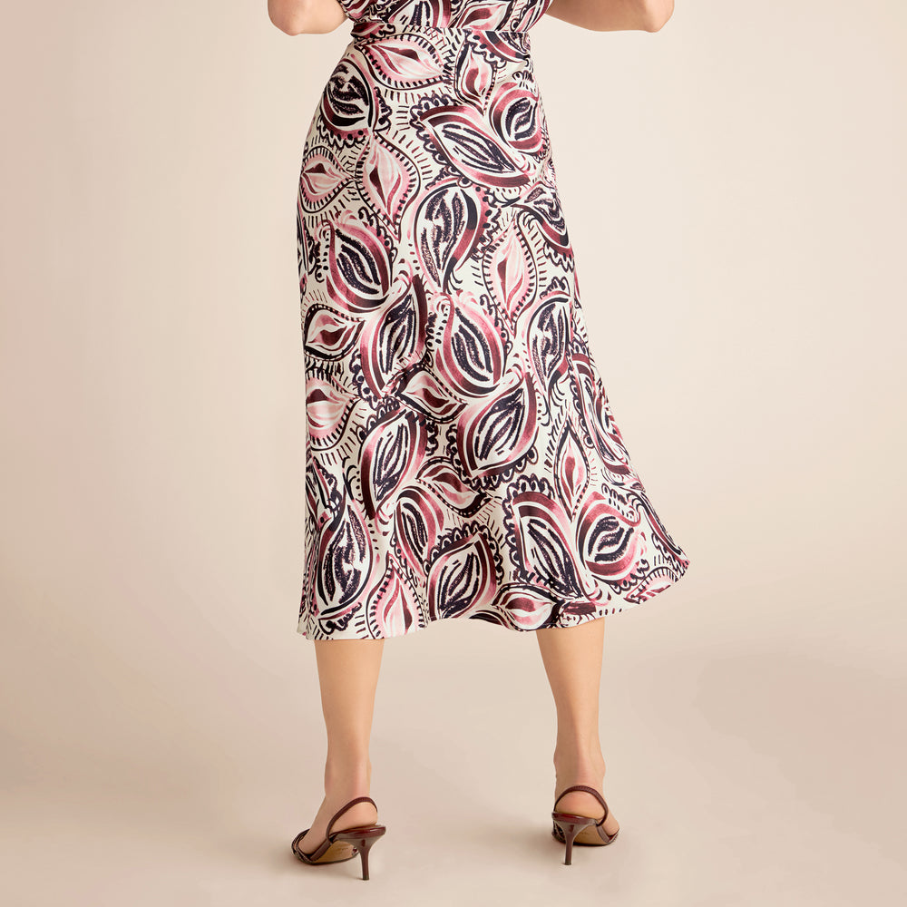 Orchard Slip Skirt, Brushstroke Paisley, image 2 of 5