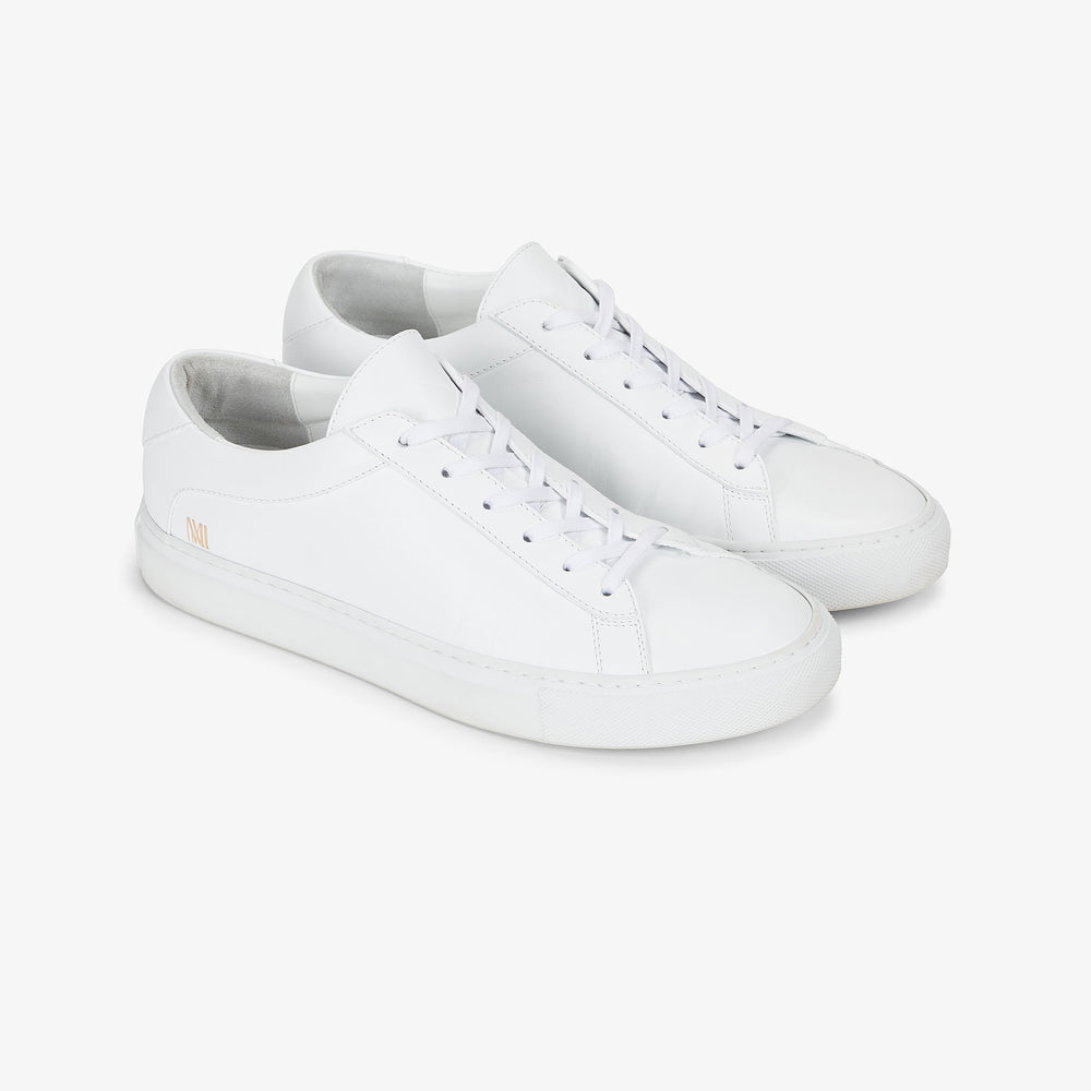 packshot image of M.M.LaFleur x Koio Capri Low-Top SneakersāLeather in white