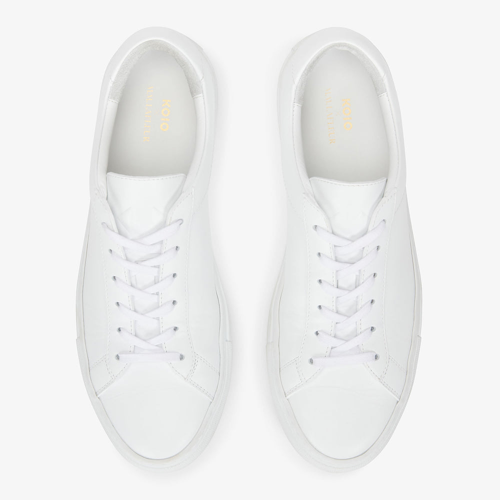 packshot image of M.M.LaFleur x Koio Capri Low-Top SneakersāLeather in white