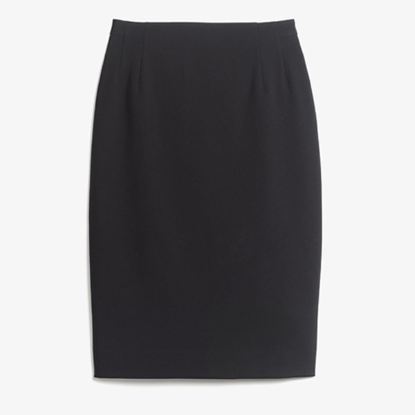 Packshot image of the Cobble Hill Skirt—Washable Wool Twill in Black