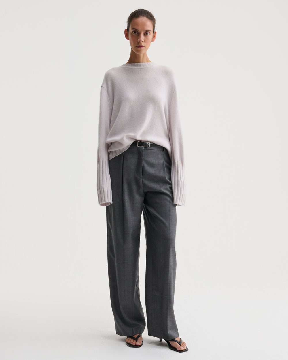 Nonchi Cashmere Havn Sweater, Oat, image 1 of 12