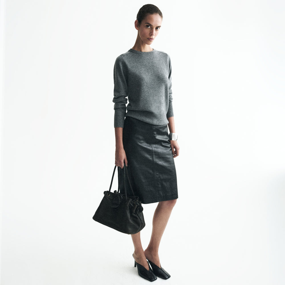 Nonchi Cashmere Chelsea Sweater, Majestic Grey, image 6 of 9