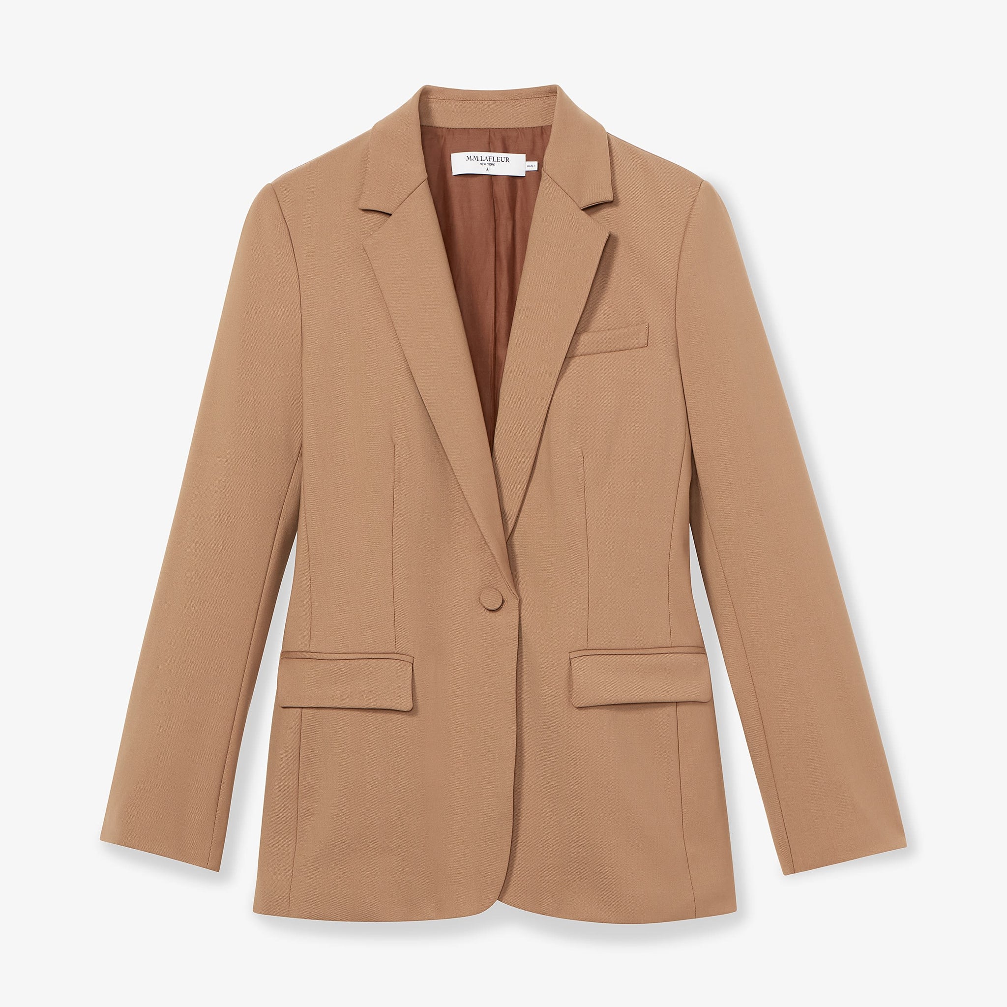 Packshot image of the Yiyan Blazer in Camel