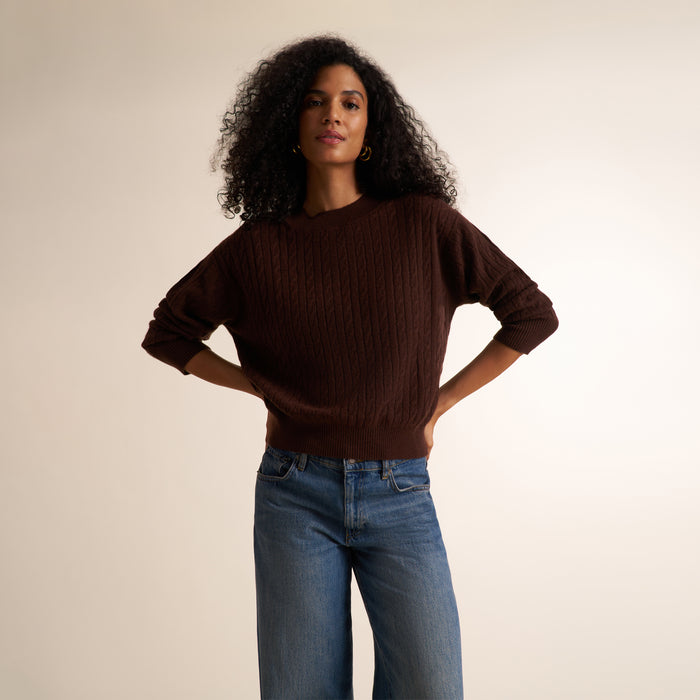Giselle "Something's Gotta Give" Cable Sweater
