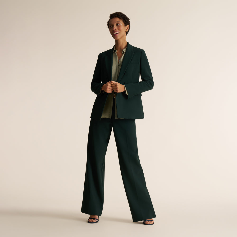 Kati Double-Breasted Blazer, Dark Forest, image 9 of 12