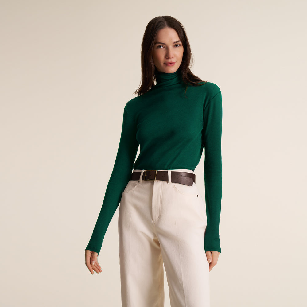 Axam Layering Turtleneck, Peacock, image 1 of 5