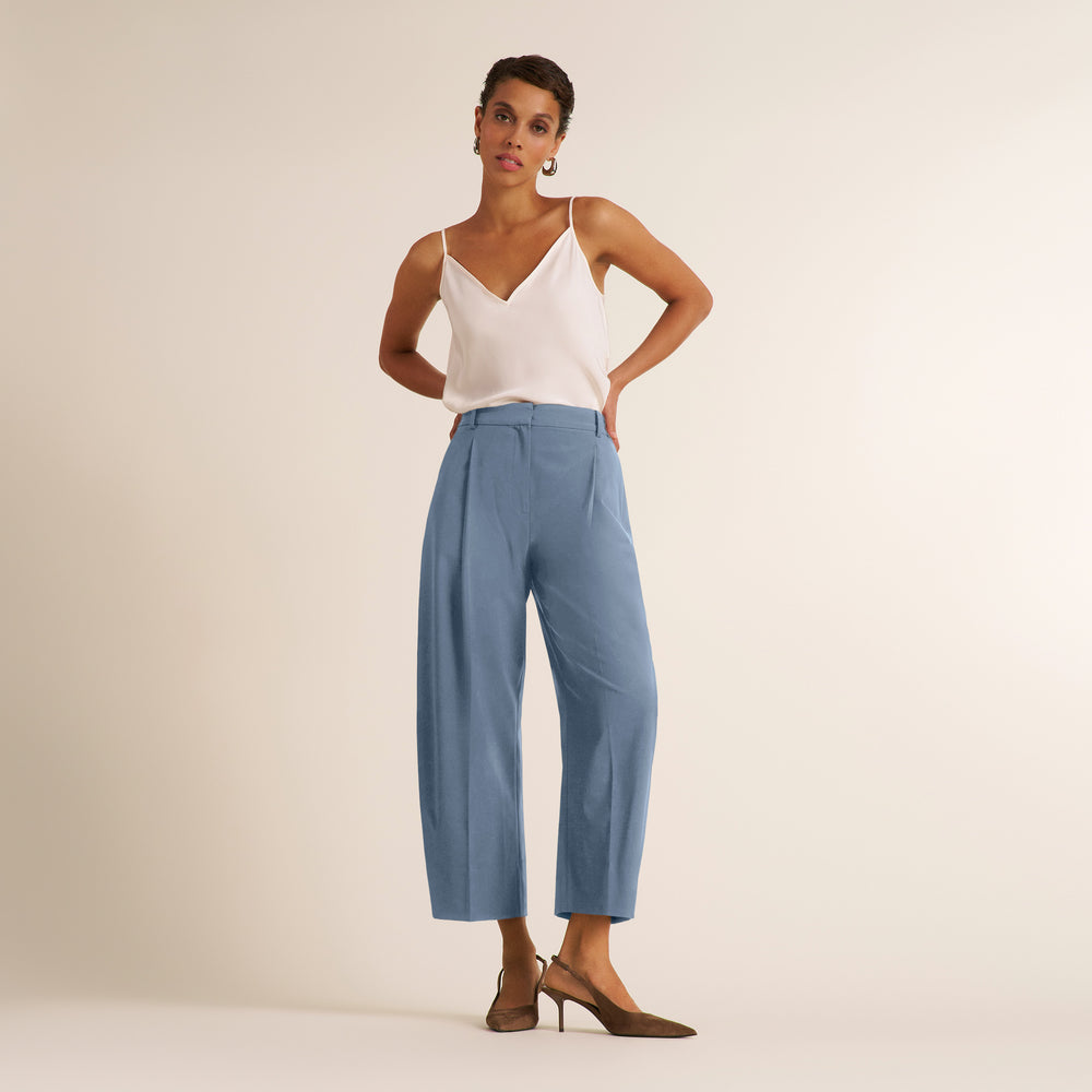 Bala Barrel Pant, Dusty Blue, image 2 of 6