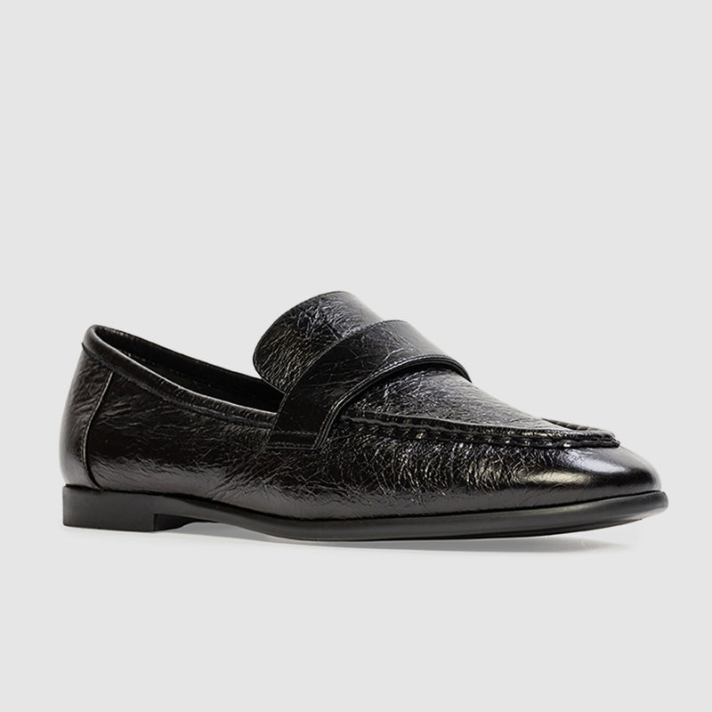 Black Suede Studio Arrow Loafer