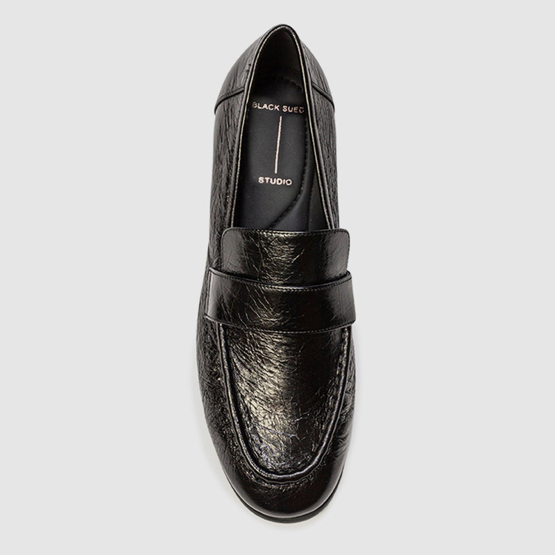 Black Suede Studio Arrow Loafer