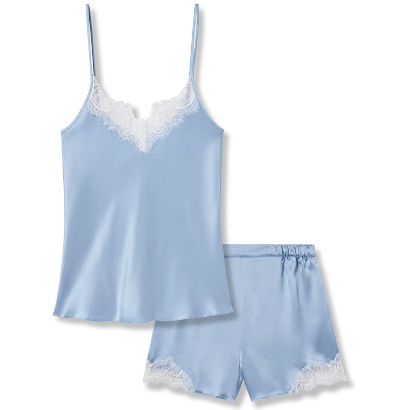 Petite Plume Silk Lace Cami Short Set