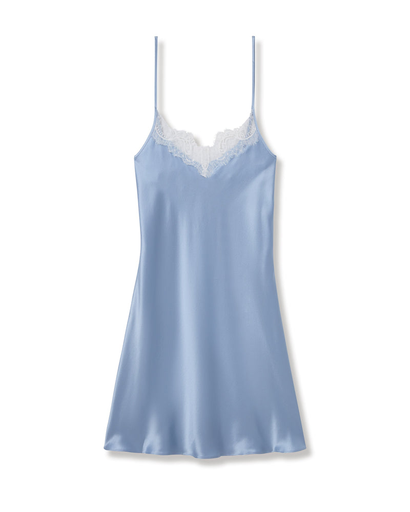 Petite Plume Silk Lace Slip Dress