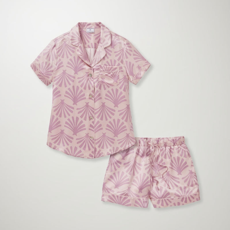 Petite Plume Silk Short Sleeve Short Set