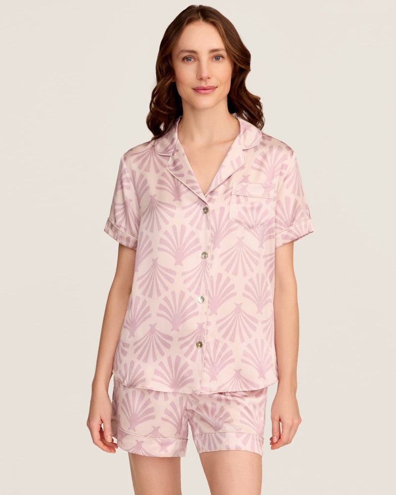 Petite Plume Silk Short Sleeve Short Set