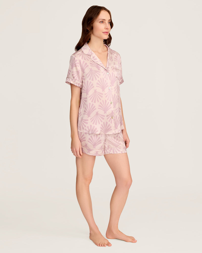 Petite Plume Silk Short Sleeve Short Set