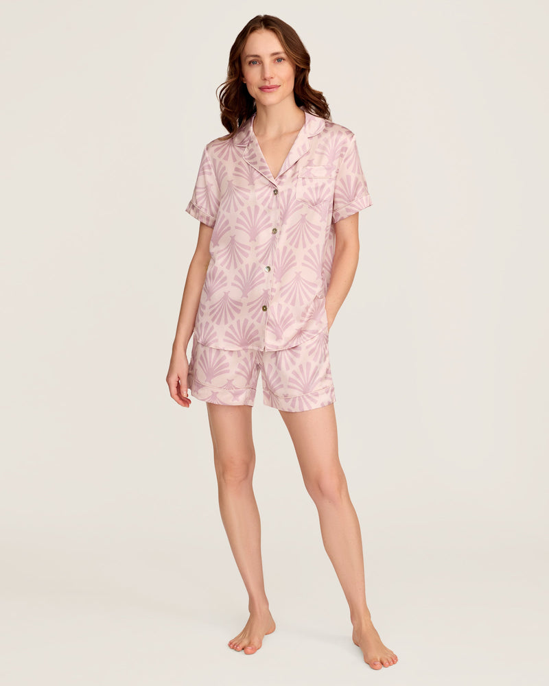 Petite Plume Silk Short Sleeve Short Set