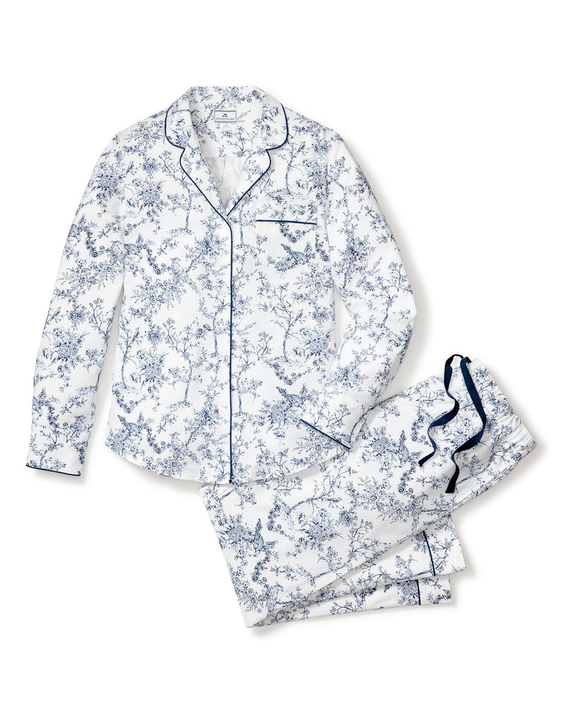 Petite Plume Twill Pajama Set in Timeless Toile