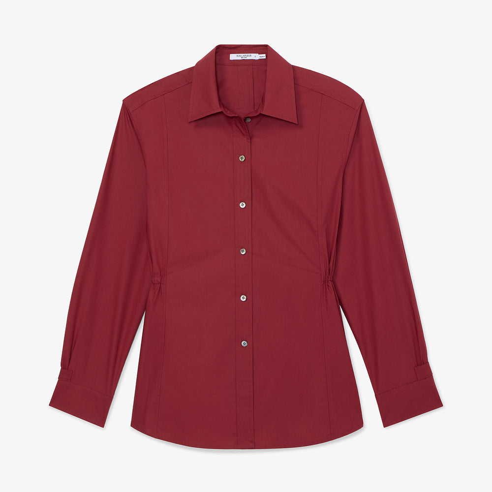 packshot image of the bentley shirt in cinnabar
