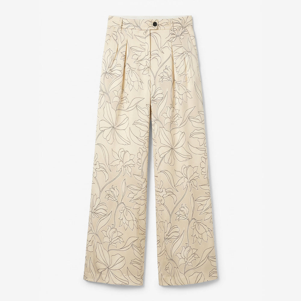 Bia Pleated Trouser, Black/Ivory, image 11 of 11