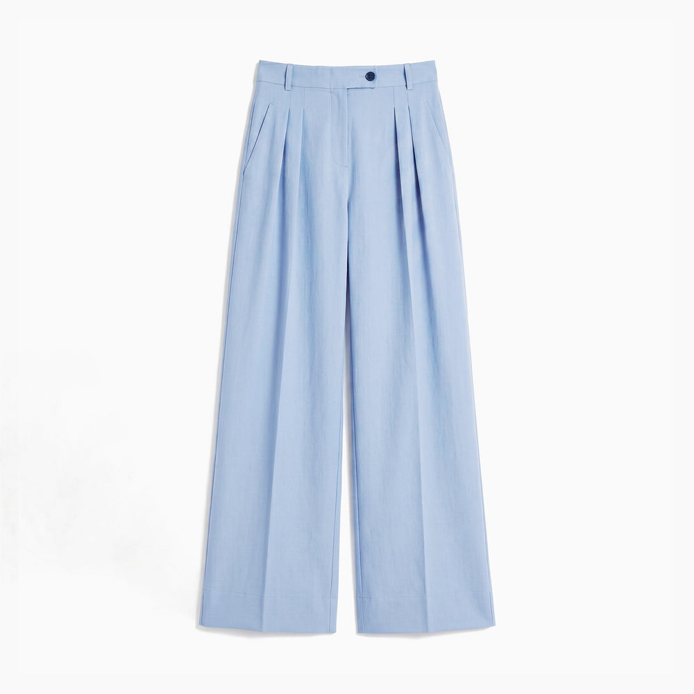 Packshot of a pant in light blue