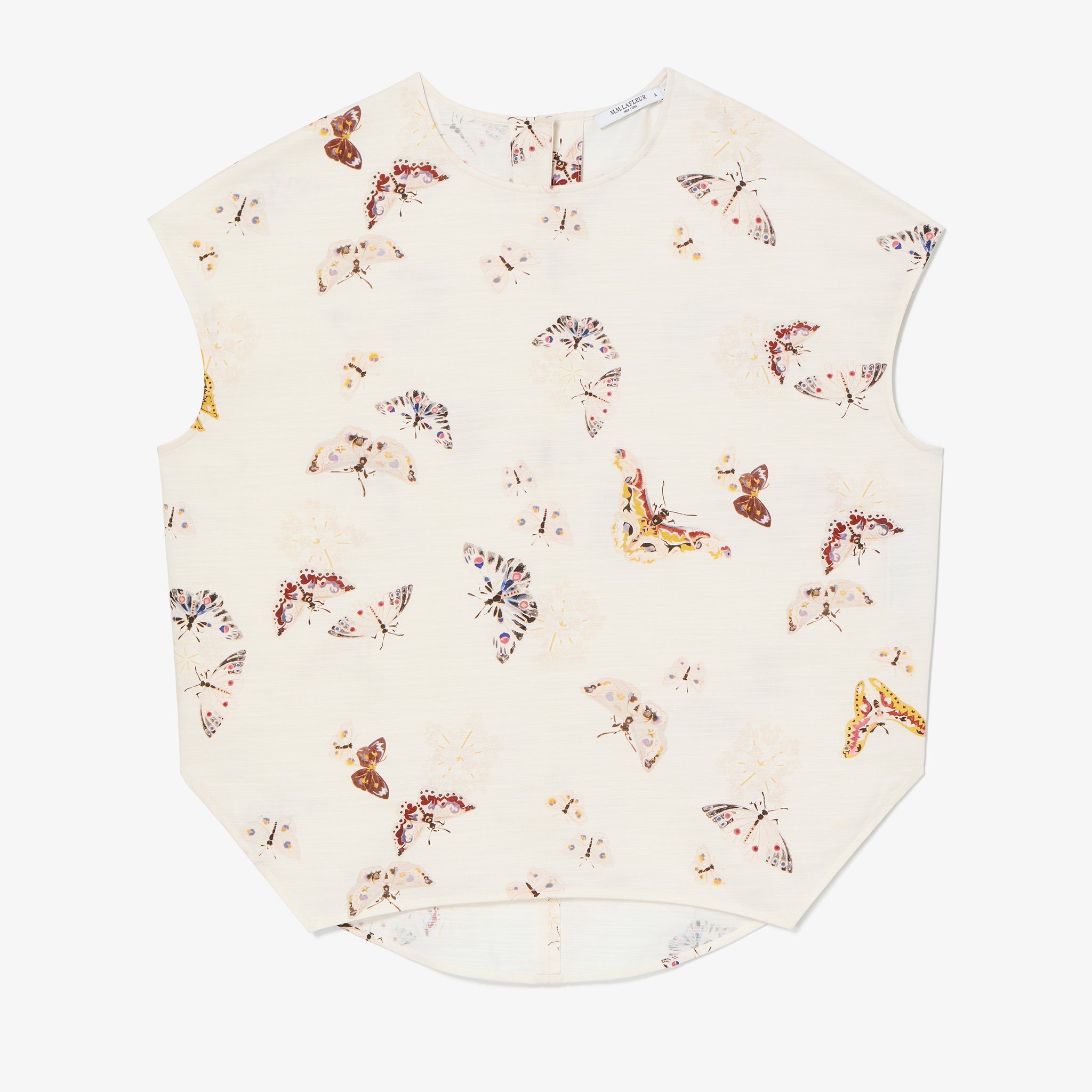 Packshot image of the Didion Top - Airy Cotton :: Butterfly Print 