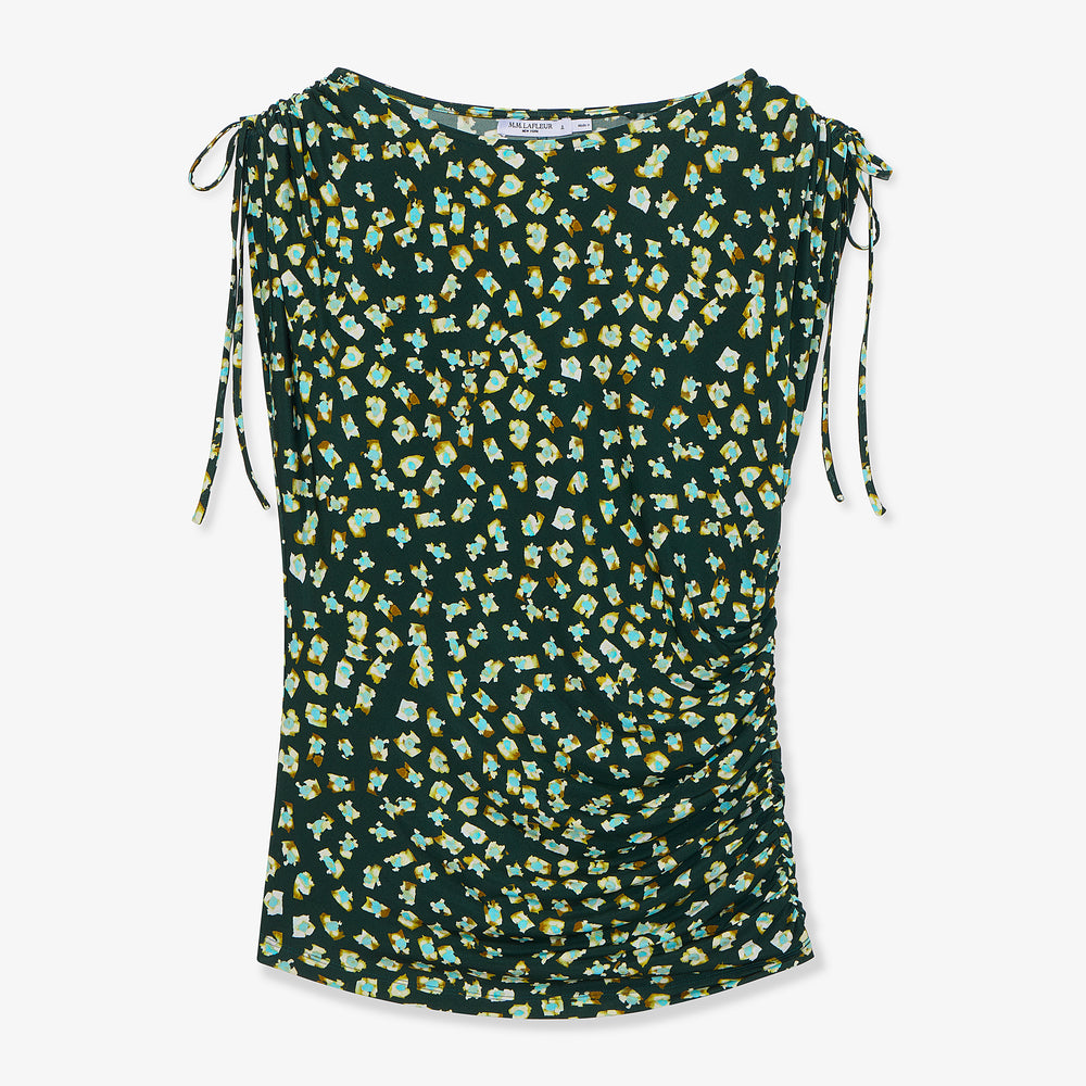 Packshot image of the Dotty Top in Kaleidoscope print
