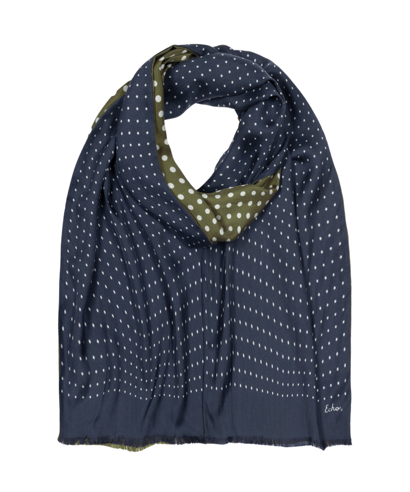 Echo Tubular Silk Dot Scarf