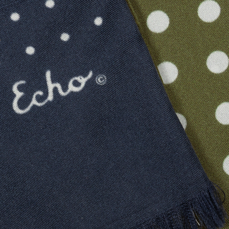 Echo Tubular Silk Dot Scarf