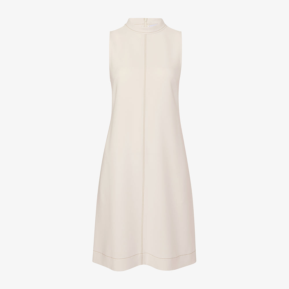 packshot image of the farren dress in eggshell