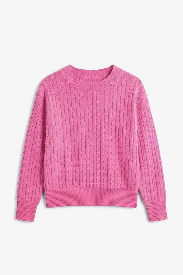 Giselle Something's Gotta Give Cable Sweater