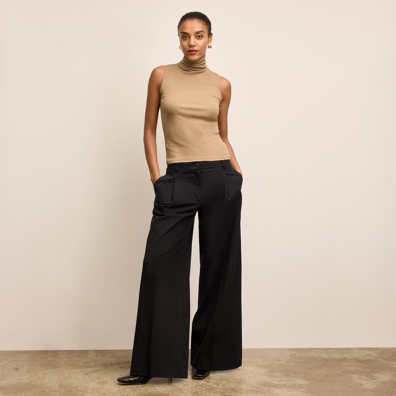 Harrison Wide Pleated Jean
