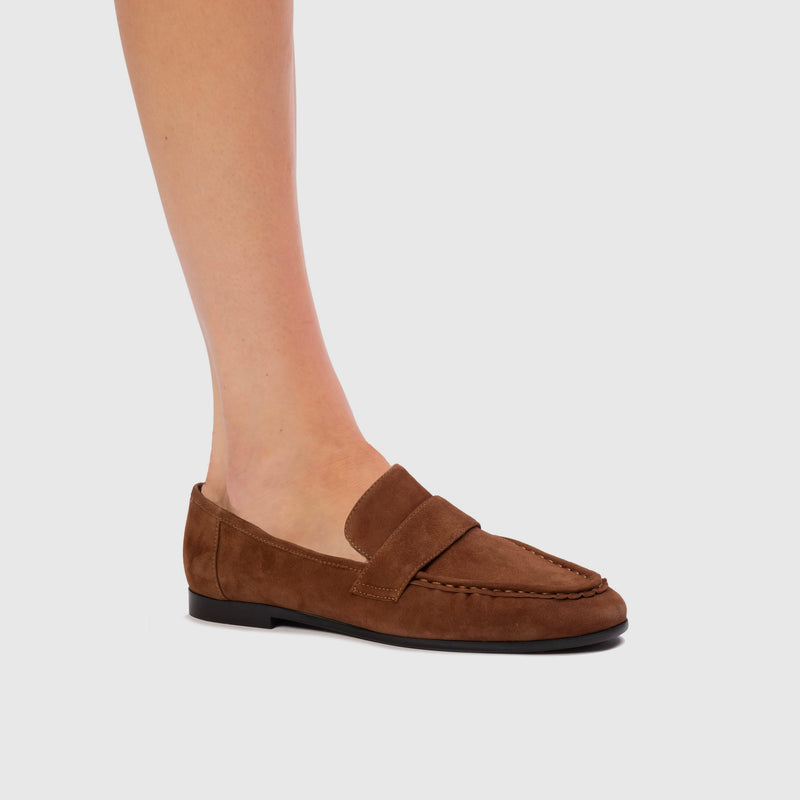 Black Suede Studio Arrow Loafer