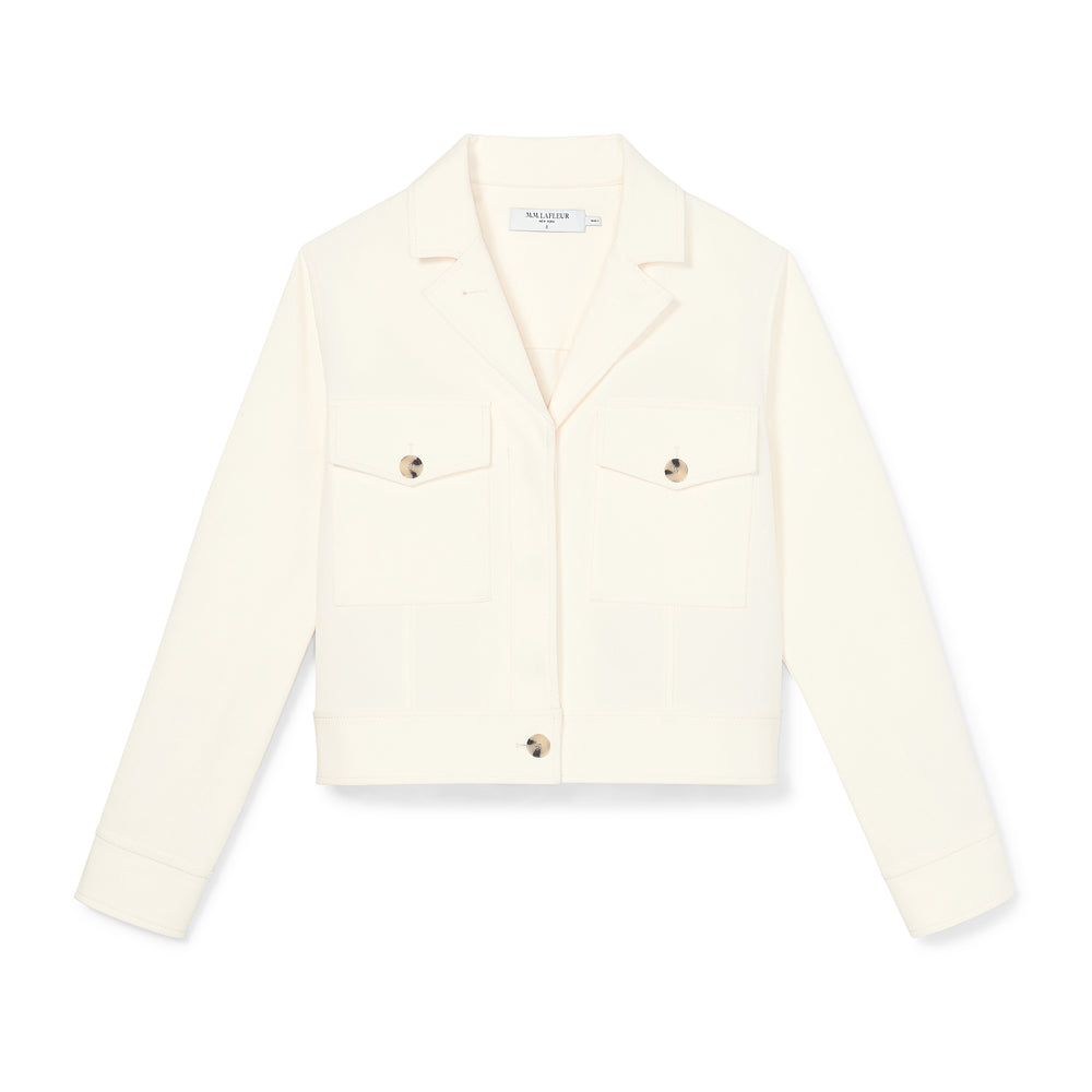 packshot image the rhoda jacket in tusk