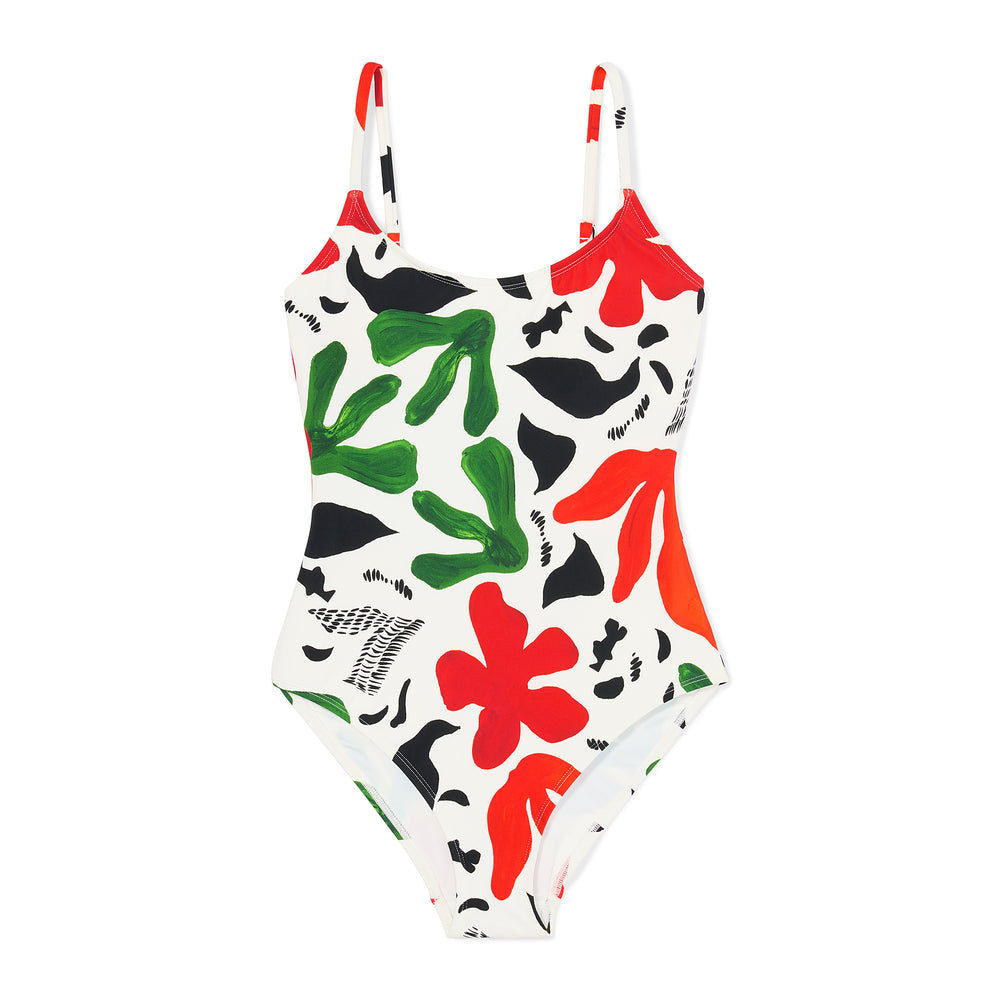 packshot image of the M.M.LaFleurxAndie Amalfi One Piece in Cutout Floral