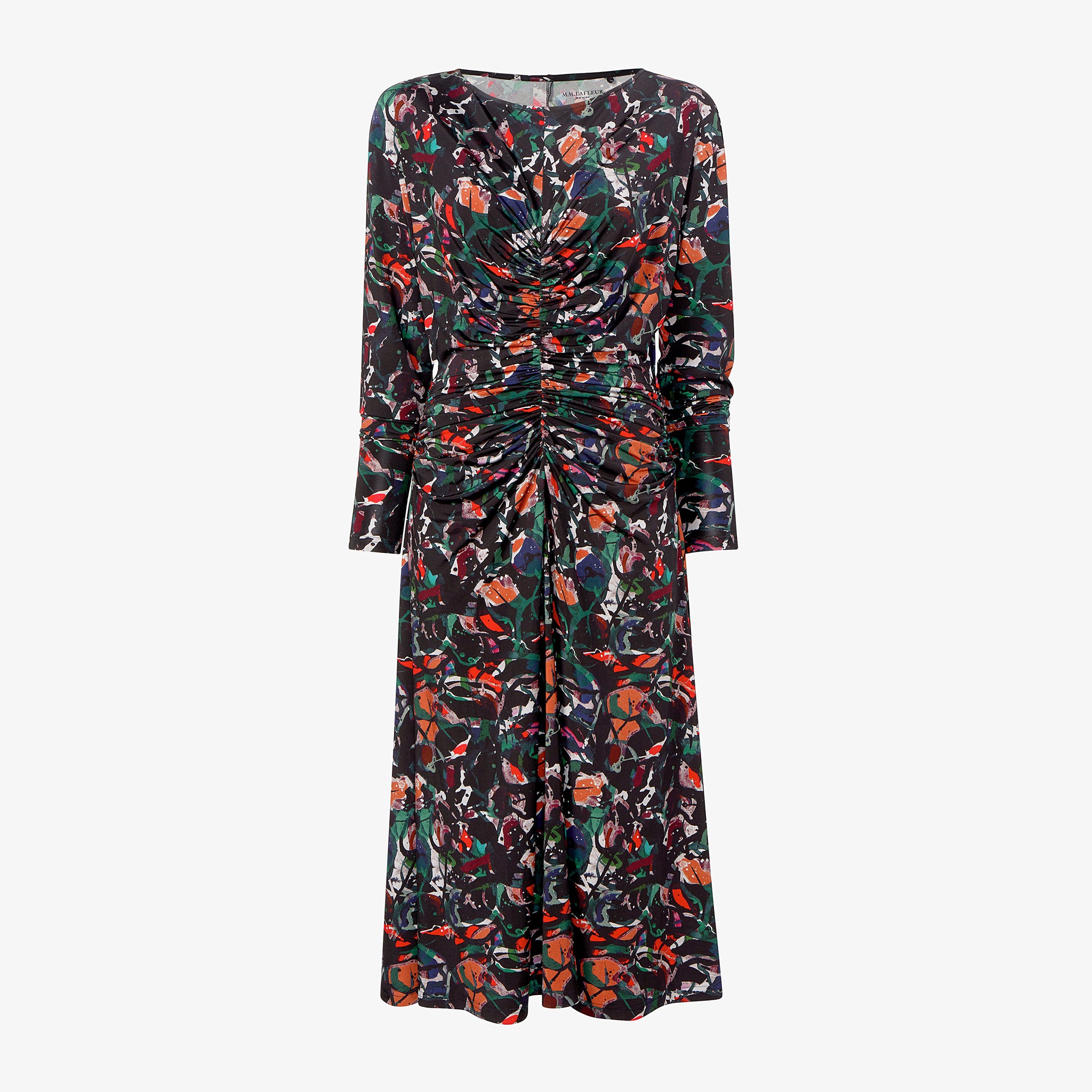 packshot image of the johnna dress in splatter pop