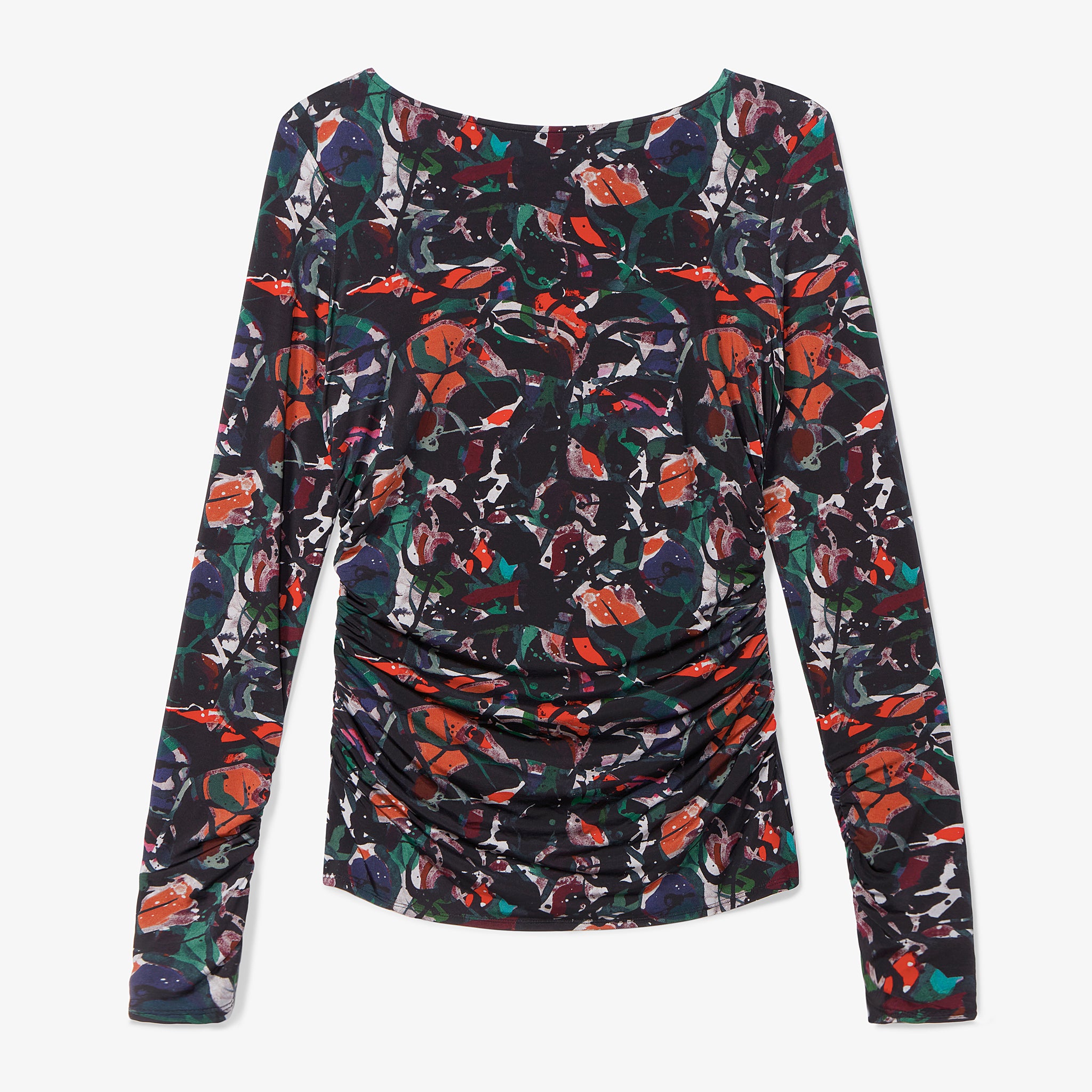 packshot image of the percy top in splatter pop
