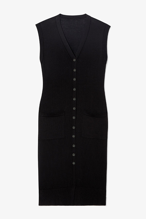 Toula Pointelle Dress, Black, image 6 of 6